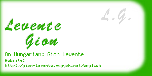 levente gion business card